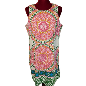 London Times Sleeveless Shift Dress Size 12